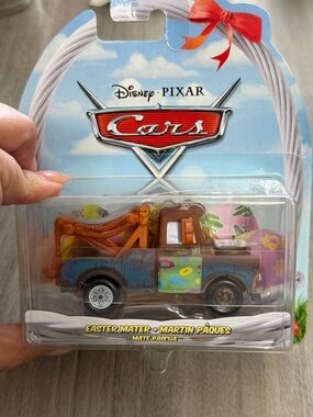 Disney Pixar Cars Easter Mater Pull-Back Tow Truck - Brown & Blue